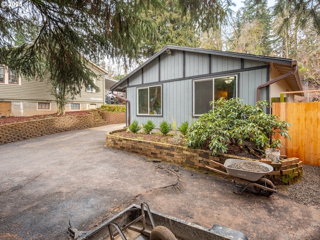 view of home's exterior featuring a patio