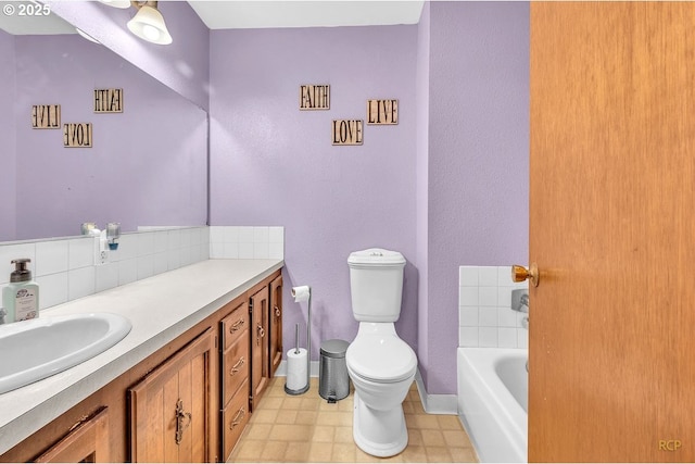 61241 Perry Creek Rd, Saint Helens, OR 97051 - bathroom with a bathtub, toilet, and vanity