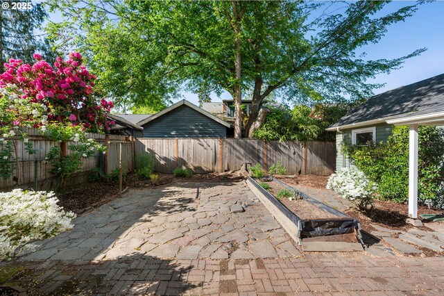 view of patio / terrace featuring a fenced backyard