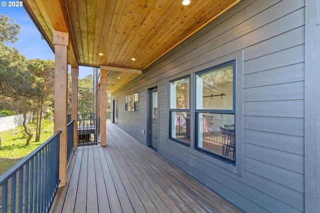 view of deck