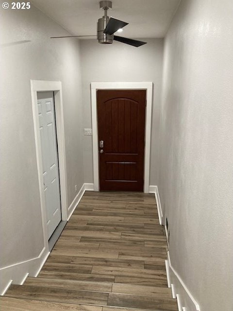 100 NW 7th Ave, John Day, OR 97845 - doorway to outside with wood finished floors and baseboards