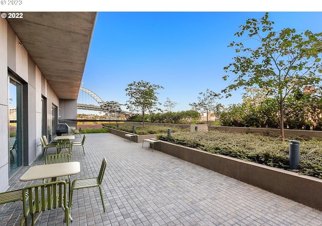 view of patio / terrace with fence