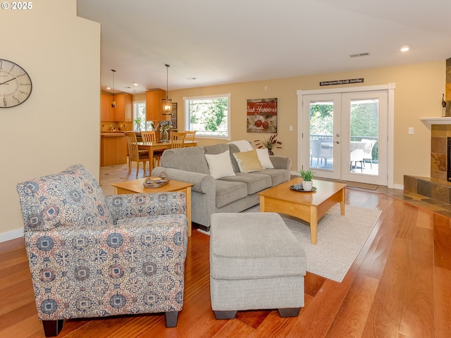 1802 NW Ogden St, Camas, WA 98607 - living area with wood finished floors, recessed lighting, and baseboards