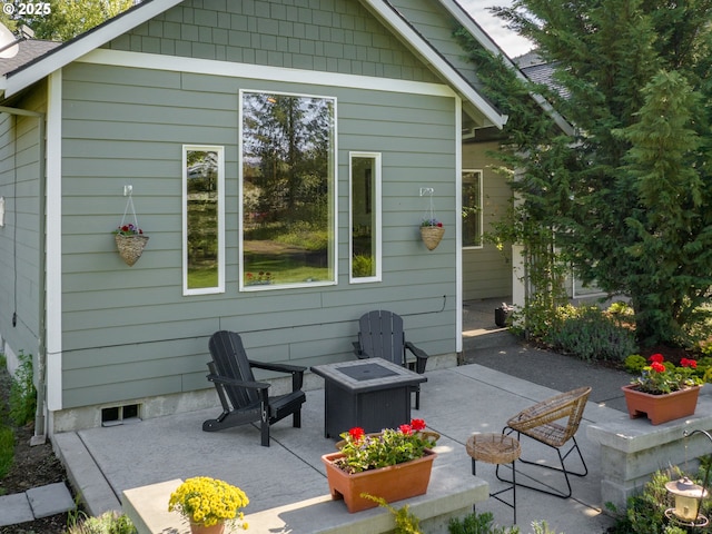4080 Cunningham Dr, Mount Hood Prkdl, OR 97041 - rear view of house featuring a patio area and visible vents