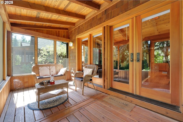 56411 Mckenzie Hwy Unit 6, Mckenzie Bridge, OR 97413 - sunroom featuring french doors