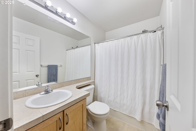 15416 SW Mallard Dr Unit 102, Beaverton, OR 97007 - full bathroom with vanity, toilet, and tile patterned flooring