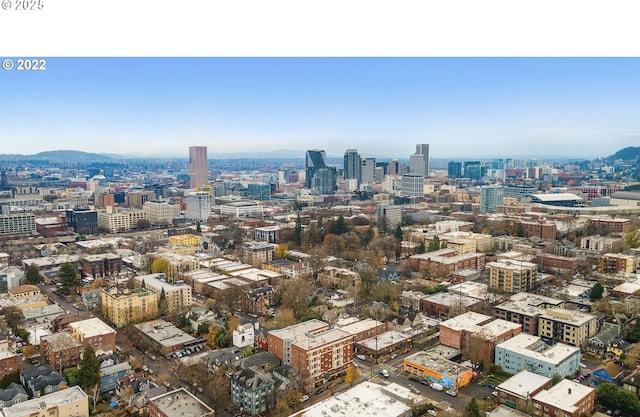 view of city featuring a mountain view