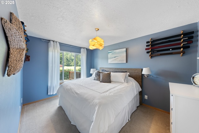 33645 Resort Dr, Pacific City, OR 97135 - bedroom with carpet floors and a textured ceiling