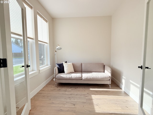 8015 NE 172nd Ave, Vancouver, WA 98682 - sitting room with french doors, light wood finished floors, and baseboards
