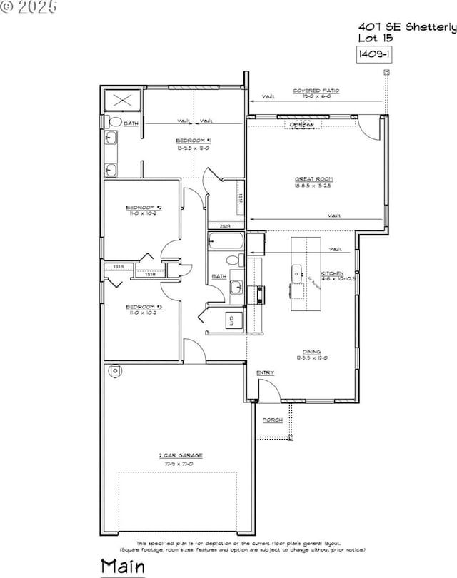 407 SE Shetterly Dr, Dallas, OR 97338 - view of room layout