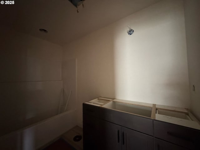 407 SE Shetterly Dr, Dallas, OR 97338 - full bathroom featuring vanity and bathing tub / shower combination