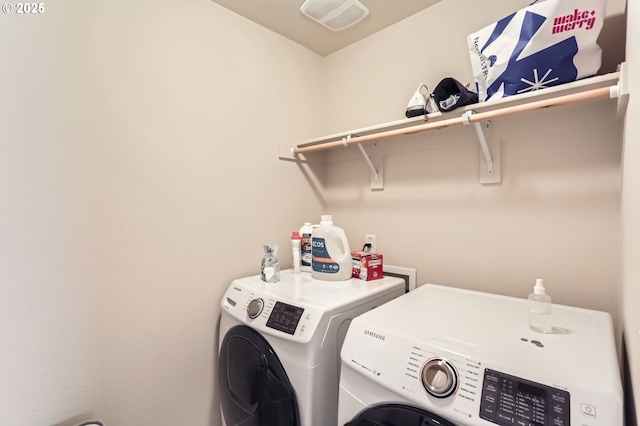 12967 SW River Terrace Blvd, Beaverton, OR 97007 - clothes washing area with washer and dryer