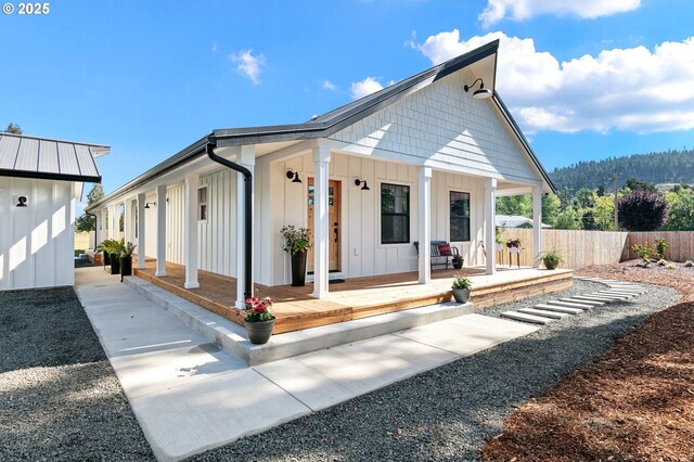 31395 Kenady Ln, Cottage Grove, OR 97424 - modern farmhouse style home with board and batten siding and a porch