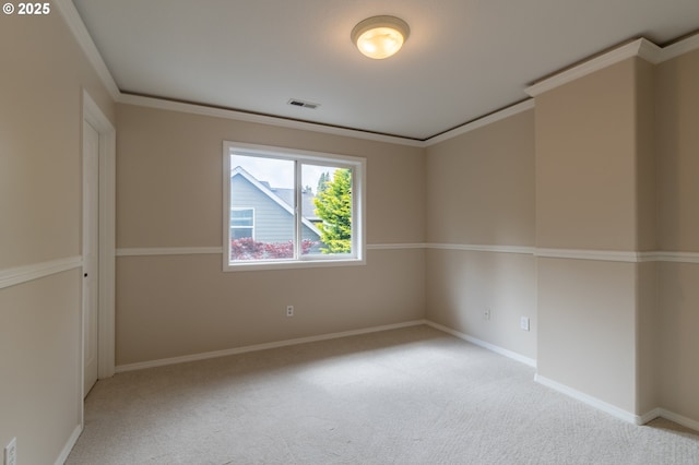 10134 SE 54th Ct, Milwaukie, OR 97222 - carpeted empty room featuring baseboards and ornamental molding