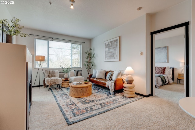 695 NW Falling Waters Ln Unit 304, Portland, OR 97229 - carpeted living area with baseboards