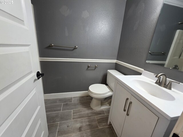 15503 NE 84th St, Vancouver, WA 98682 - bathroom featuring vanity, toilet, and baseboards