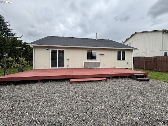 15503 NE 84th St, Vancouver, WA 98682 - rear view of house featuring fence and a deck