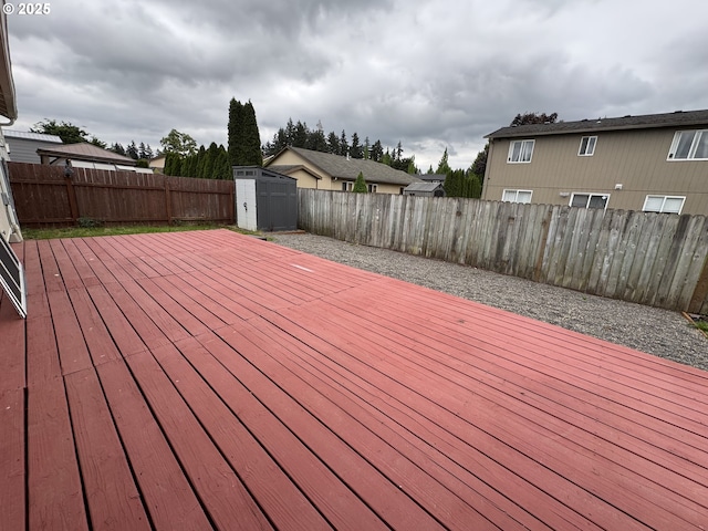 15503 NE 84th St, Vancouver, WA 98682 - deck with a fenced backyard, a shed, and an outbuilding