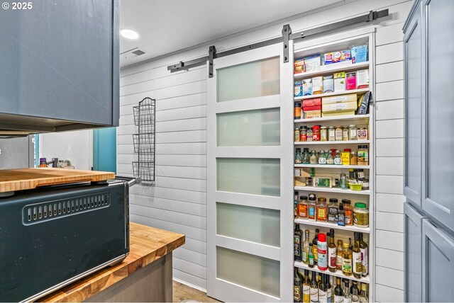 storage area featuring visible vents