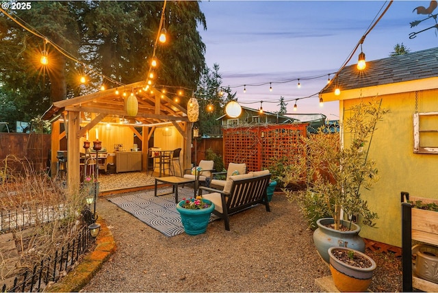 view of patio / terrace featuring a fenced backyard