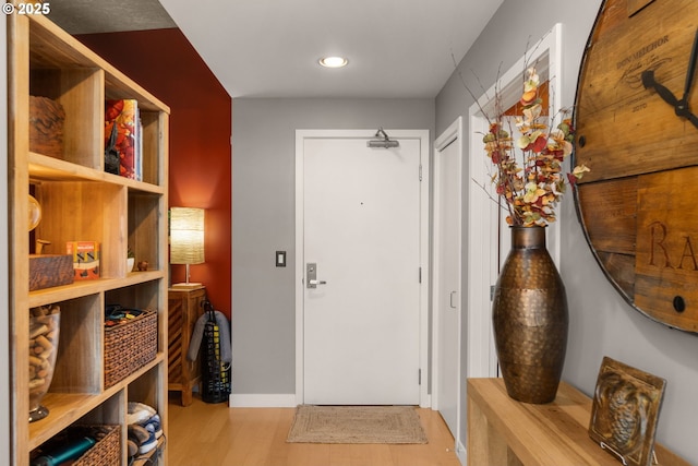 interior space featuring wood finished floors