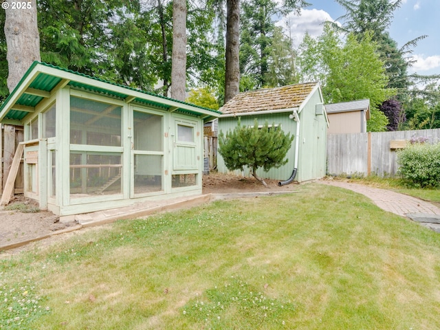 2487 Southslope Way W, Linn, OR 97068 - view of yard with an outdoor structure and exterior structure