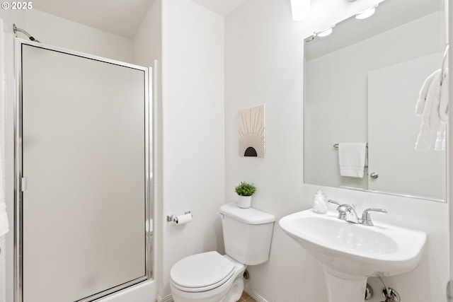 2732 NW Kennedy Ct, Portland, OR 97229 - full bathroom with a shower stall and toilet
