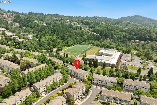 2732 NW Kennedy Ct, Portland, OR 97229 - aerial perspective of suburban area featuring a forest