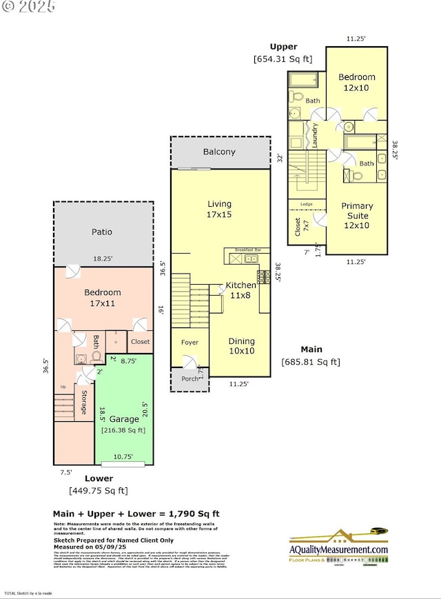 2732 NW Kennedy Ct, Portland, OR 97229 - view of floor plan / room layout
