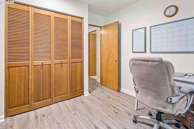 15565 SW 114th Ct Unit 23, Portland, OR 97224 - office area with light wood-type flooring and baseboards