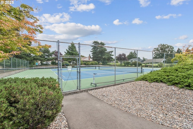15565 SW 114th Ct Unit 23, Portland, OR 97224 - view of tennis court featuring a gate