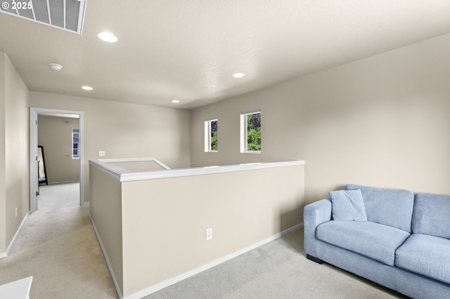 37125 Goldenrain St, Sandy, OR 97055 - living area featuring light carpet and recessed lighting