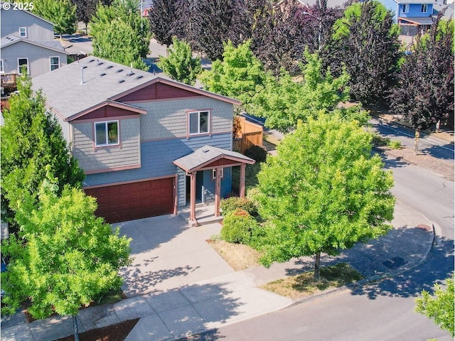 37125 Goldenrain St, Sandy, OR 97055 - view of front of house featuring an attached garage and driveway