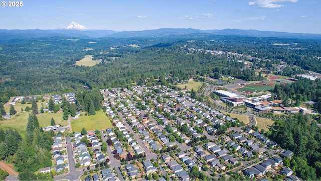 37125 Goldenrain St, Sandy, OR 97055 - aerial view of property's location with a mountainous background and a heavily wooded area
