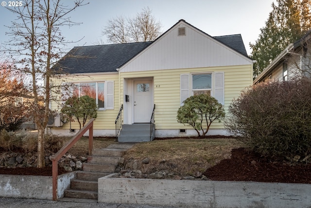 view of bungalow