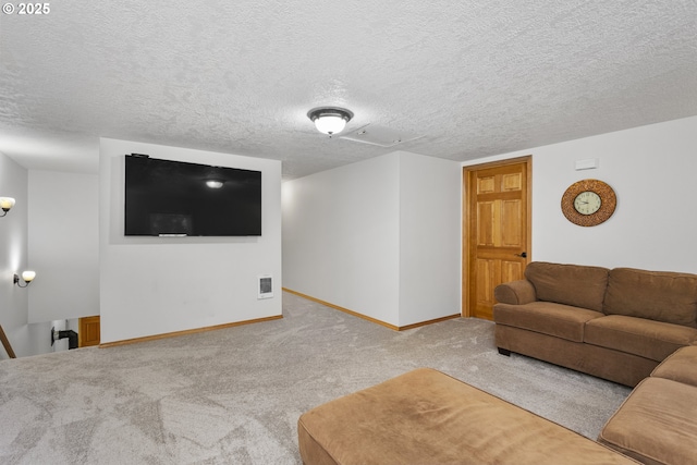 9275 SE Terrace View Ct, Amity, OR 97101 - living area featuring carpet and a textured ceiling