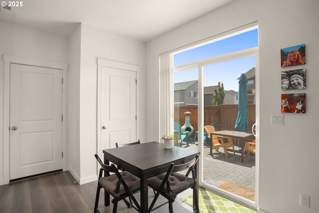 833 S 25th Ter, Cornelius, OR 97113 - dining area with dark wood-type flooring and baseboards