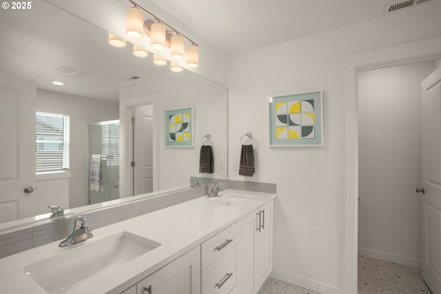 833 S 25th Ter, Cornelius, OR 97113 - full bath featuring double vanity and a shower stall