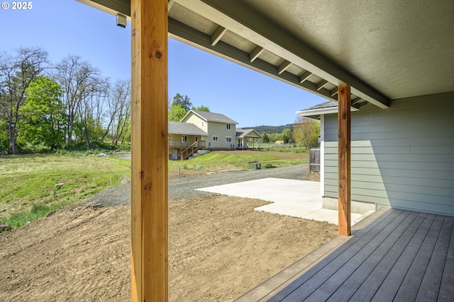 440 NW Gutbrod St, Sheridan, OR 97378 - wooden terrace with a patio and a yard