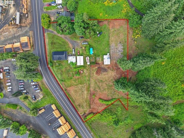22621 Noti Loop, Noti, OR 97461 - aerial overview of property's location with property boundaries highlighted