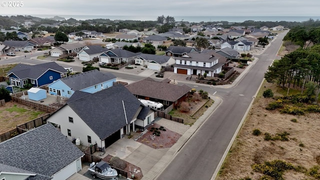 aerial view featuring a residential view