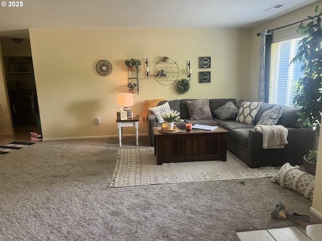 4733 Spring Meadow Ave, Eugene, OR 97404 - living area featuring carpet flooring and washer / clothes dryer