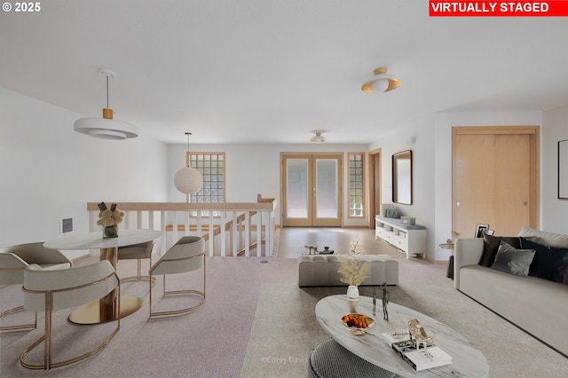 213 University Ave, Manzanita, OR 97130 - carpeted living room with visible vents