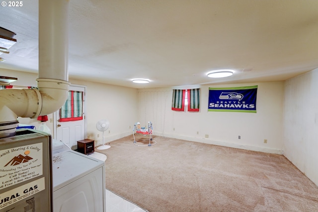 6620 SE Barbara Welch Rd, Portland, OR 97236 - recreation room featuring carpet and baseboards