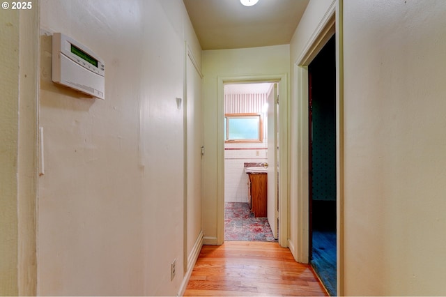 6620 SE Barbara Welch Rd, Portland, OR 97236 - corridor with light wood-type flooring
