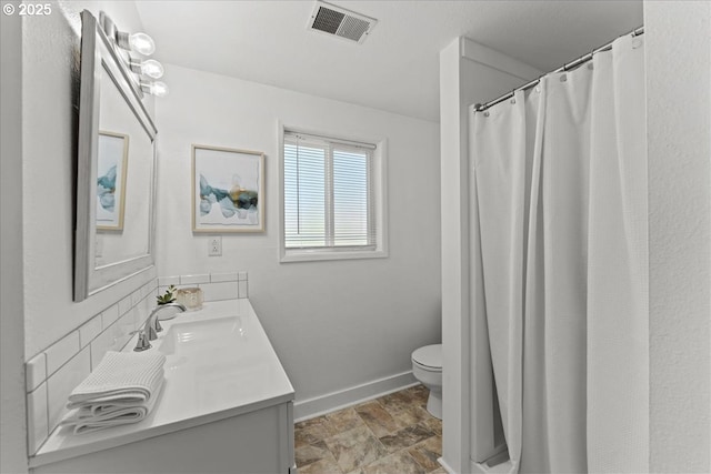 1941 NE 143rd Ave, Portland, OR 97230 - full bath featuring vanity, stone finish floors, and curtained shower
