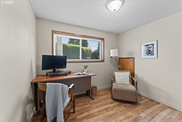 1941 NE 143rd Ave, Portland, OR 97230 - home office featuring wood finished floors and a textured ceiling