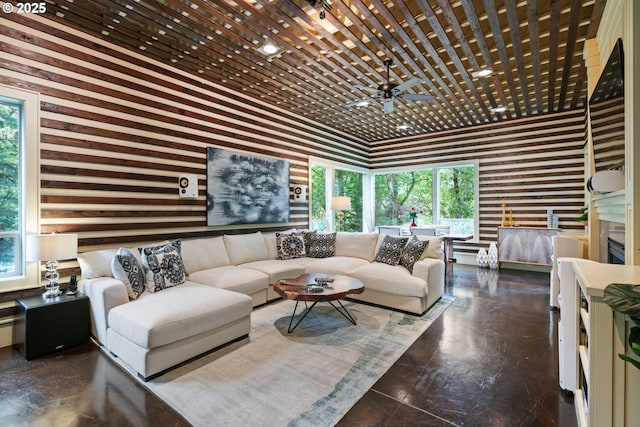 1311 NW 5th Ave, Camas, WA 98607 - living area with plenty of natural light and wood walls