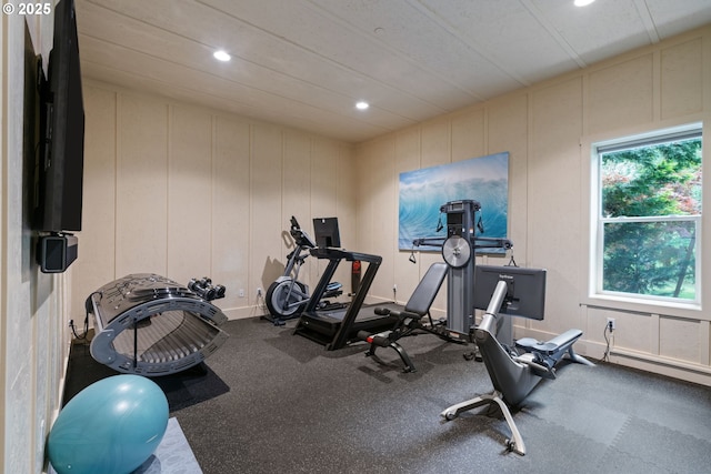 1311 NW 5th Ave, Camas, WA 98607 - exercise area with a decorative wall and recessed lighting