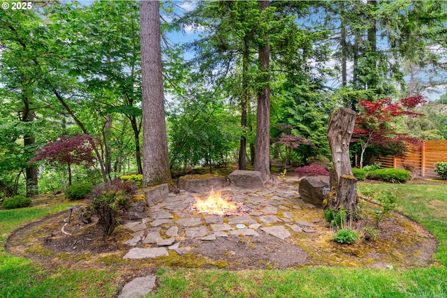 1311 NW 5th Ave, Camas, WA 98607 - view of yard with an outdoor fire pit